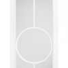 LPD Internal Primed White Bowery Clear Glazed Door