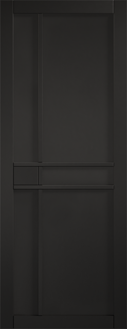 LPD Internal Pre-finished Black Greenwich Door