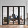LPD Internal Pre-finished Black Malvern W4 Room Divider