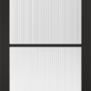 LPD Internal Black Soho Reeded Glazed Door