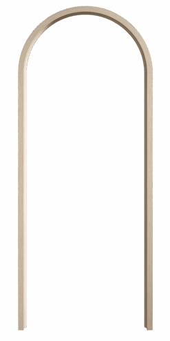 LPD Internal Pre-finished Blonde Oak Curved Door Lining