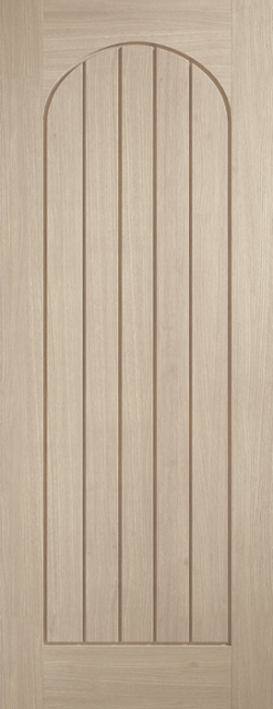 LPD Internal Pre-finished Blonde Oak Mexicano Arched Square Top Door