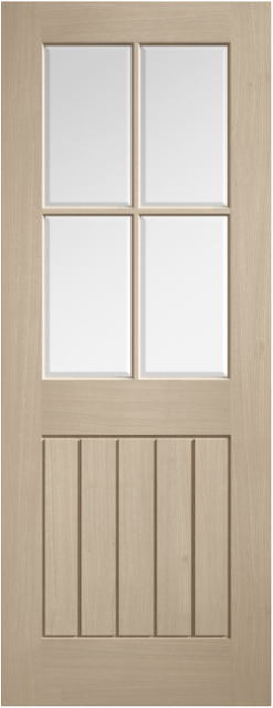 LPD Internal Pre-finished Blonde Oak Mexicano Glazed Door