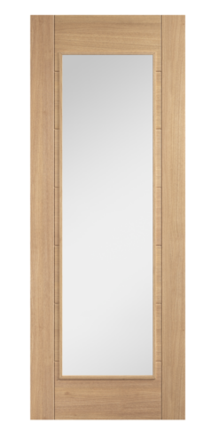 LPD Internal Oak Carini Glazed 1L Door
