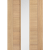 LPD Internal Oak Carini Long Light Glazed Door