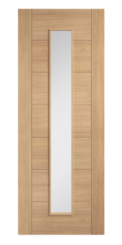 LPD Internal Oak Carini Long Light Glazed Door