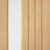 LPD Internal Oak Mexicano Clear Glazed Offset Door