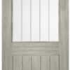 LPD Laminate Light Grey Clear Glazed Cottage Door