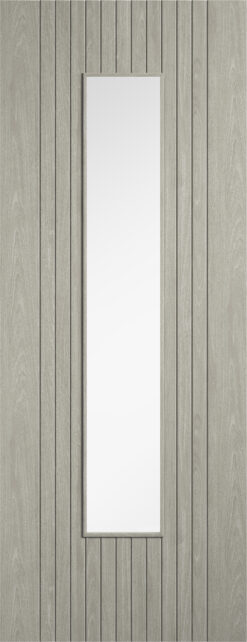 LPD Light Grey Laminate Sydney Glazed Door