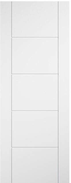 LPD White Laminate Ladder Panel Fire Door