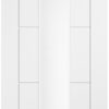 LPD White Laminate Ladder Glazed Door