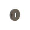 Burlington Standard Keyway Escutcheons Stepped Rose Dark Bronze
