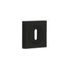 Burlington Standard Keyway Escutcheons Square Plain Black