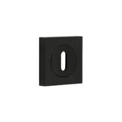 Burlington Standard Keyway Escutcheons Square Plain Black