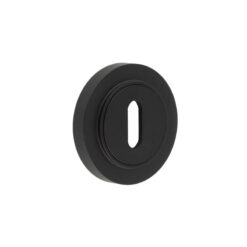 Burlington Standard Keyway Escutcheons Plain Rose Black