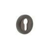Burlington Euro Profile Escutcheons Reeded Rose Dark Bronze