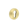 Burlington Euro Profile Escutcheons Stepped Rose Satin Brass