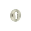 Burlington Euro Profile Escutcheons Reeded Rose Satin Nickel