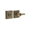 Burlington Easy Turn & Release Square Stepped Rose Antique Brass