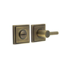 Burlington Easy Turn & Release Square Stepped Rose Antique Brass