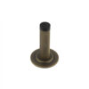 Burlington Knurled Wall Mounted Doorstops Stepped Rose Antique Brass