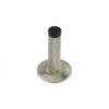 Burlington Knurled Wall Mounted Doorstops Chamfered Rose Satin Nickel