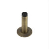 Burlington Plain Wall Mounted Door Stops Chamfered Rose Antique Brass