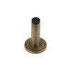 Burlington Plain Wall Mounted Door Stops Reeded Rose Antique Brass