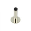 Burlington Plain Wall Mounted Door Stops Knurled Rose Polished Nickel
