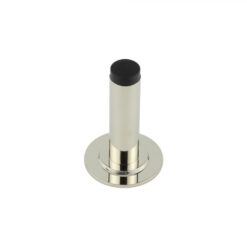 Burlington Plain Wall Mounted Door Stops Stepped Rose Polished Nickel