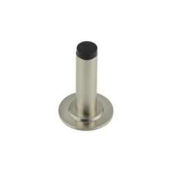 Burlington Plain Wall Mounted Door Stops Stepped Rose Satin Nickel