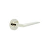 Mayfair Door Handle on Plain Rose Polished Nickel