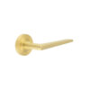 Mayfair Door Handle on Plain Rose Satin Brass