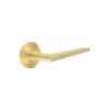 Burlington Mayfair Door Handles Reeded Rose Satin Brass