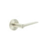 Knightsbridge Door Handles Stepped Rose Satin Nickel