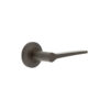 Knightsbridge Door Handle on Chamfered Rose Dark Bronze