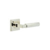 Westminster Door Handles Square Plain Polished Nickel