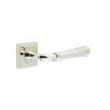 Highgate Door Handles Square Plain Polished Nickel