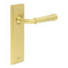 Highgate Door Handle Latch Backplate Satin Brass