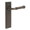 Highgate Door Handle Latch Backplate Dark Bronze