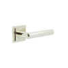 Richmond Door Handles Square Stepped Polished Nickel