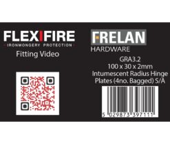 Intumscent Kits for 102mm Radiused Hinges Pack of Four 2mm 60 Minute