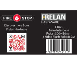 Kit for 300 & 450mm flushbolts 1mm 30 Minute