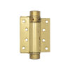 Single Action Steel Spring Hinges 75mm Electro Brassed