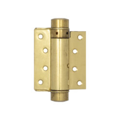 Single Action Steel Spring Hinges 75mm Electro Brassed