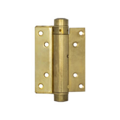 Single Action Steel Spring Hinges 100mm Electro Brassed