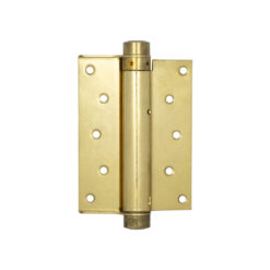 Single Action Steel Spring Hinges 125mm Electro Brassed