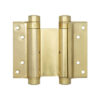 Double Action Steel Spring Hinges 102mm Electro Brassed