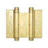 Double Action Steel Spring Hinges 125mm Electro Brassed