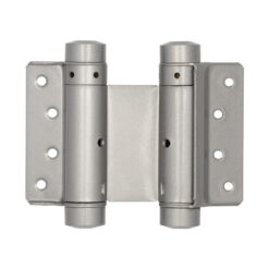 Double Action Steel Spring Hinges 75mm Grey